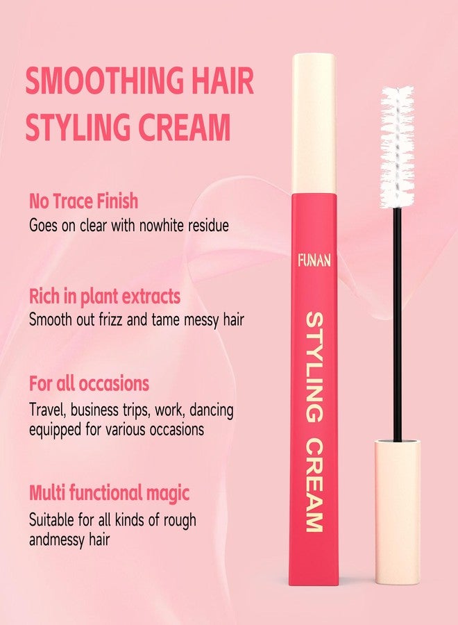 FUNAN Styling Cream for Hair, Hair Cactus Fruit 3-in-1 Styling Cream with Taming Wand for Flyaways, Frizz Control, Edge Styling, No Flaking, Slick Back Hair Products for All Hair Types 0.6 oz - Image 2
